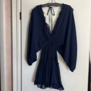 Blue flirty dress